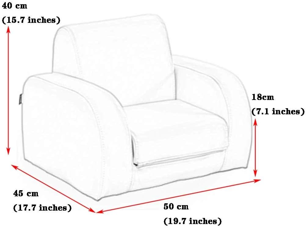 Couch Small Sofa Seats in The Bedrooms for Boys and Girls Nursery Three-Purpose Backrest Armchair Suitable for Under 4 Years Old Load-Bearing 50kg (Color : Green Size : 405500cm) (Light Blue 40*45*5