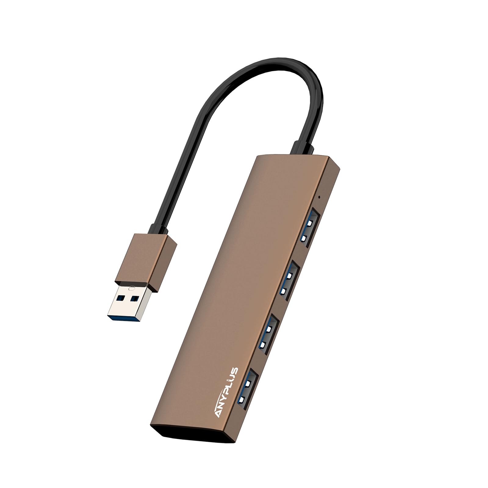 USB 3.0 Hub, 4 Port USB Hub Splitter,Portable USB Adapter Mini Multiport Expander for Desktop, Laptop, Xbox, Flash Drive, HDD, Console, Printer, PC, Keyboards, HP, Dell — view 9