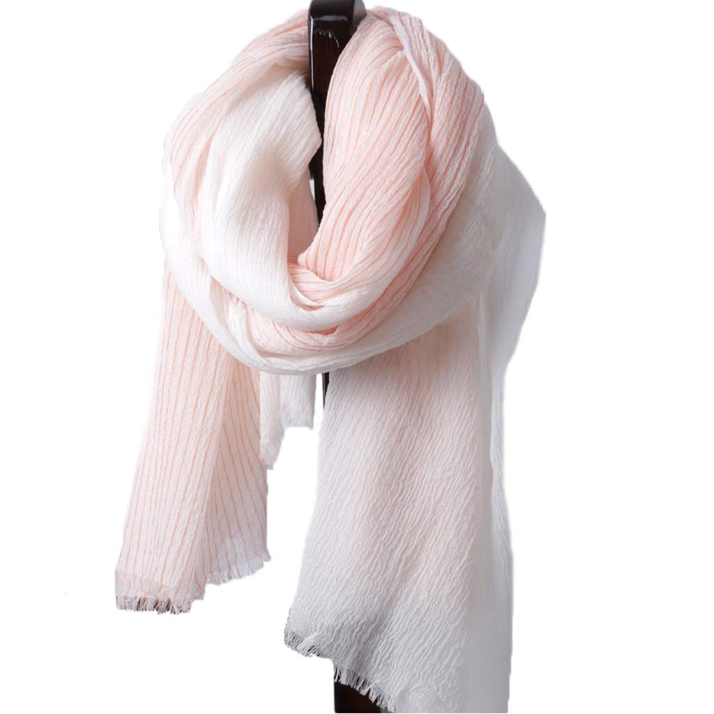 Scialle Stola Moda 200 Anello Sciarpa in Velluto Puro Lana a Righe Autunno e Inverno Scialle Sciarpa Doppio Scopo Moda Autunno Inverno Caldo (Color : Light Tan)