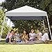 Oneofics Canopy Tent, 10X10 FT Pop Up Canopy Outdoor Instant Tent Slant Legs with Carrying Bag, Portable Gazebo Shelter for Patio Deck Garden and Beach - 8X8 FT Canopy Cover (White)