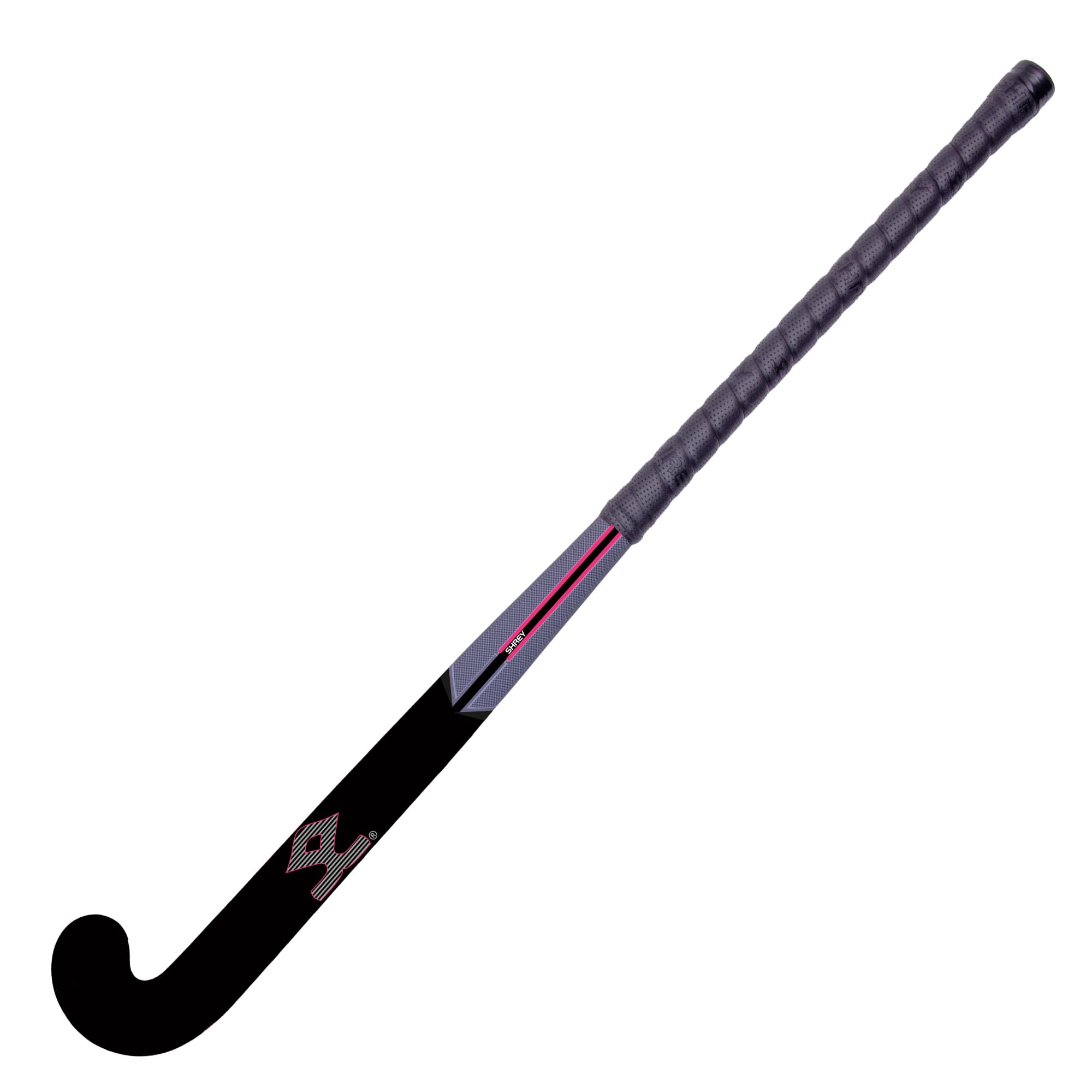Shrey Legacy 00 Junior Late Bow Hockey Stick (Black/Pink, 36) 1