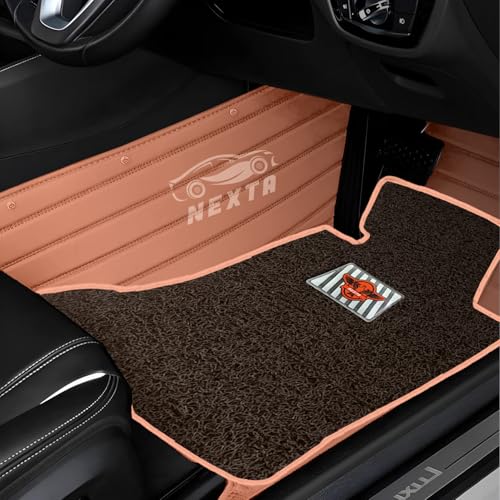 Image of NEXTA 9D Premium Custom Fitted Car Tray Mats Compatible with VinFast VF MPV 7-7 Seater (All 3 Rows) (Tan)