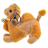 PartyKindom Plüsch Kamel zum Anhängen an Tasche Weiches Niedliches Stofftier Kamel mit Leuchtender...