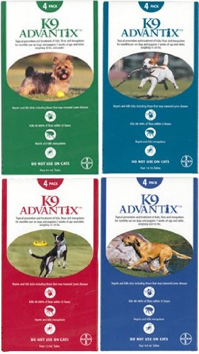K9 Advantix Dog Red 21-55 lbs. (4 Pack)