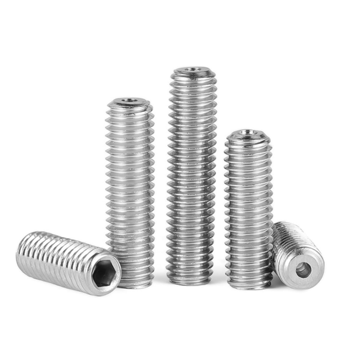 Amazon | 5本入 六角穴付止めネジ 中空ねじ通しボルト M6 304