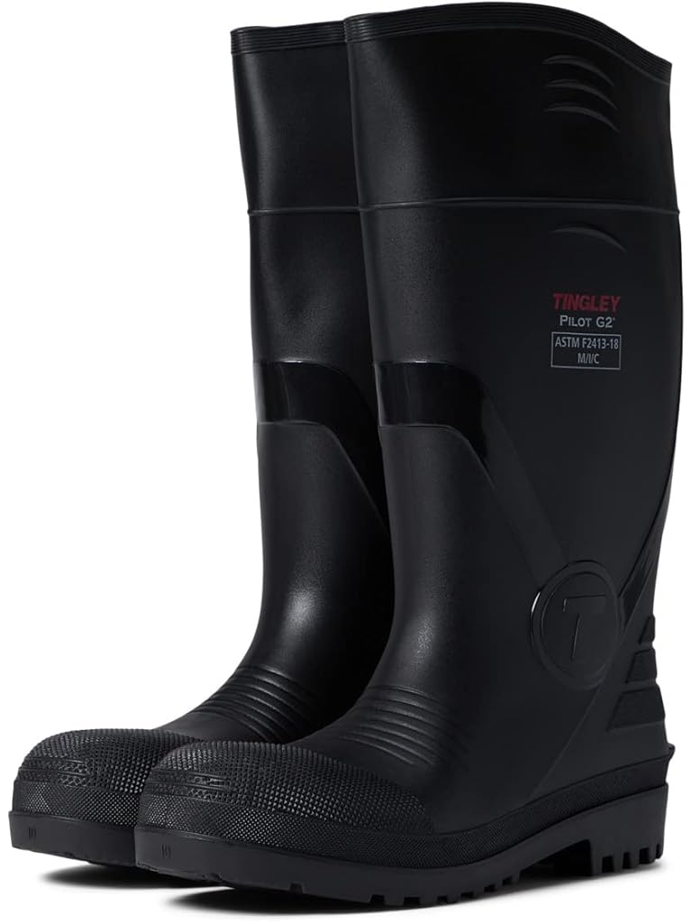 Black Tingley Overshoes Pilot™ G2 15" Composite Toe PVC Knee Boots