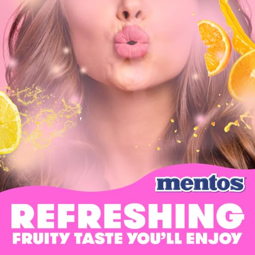 Image of Mentos Chewy Mint Candy Roll, Fruit Mint Candies, 14 Pieces Per Roll, 15 Count Party Pack