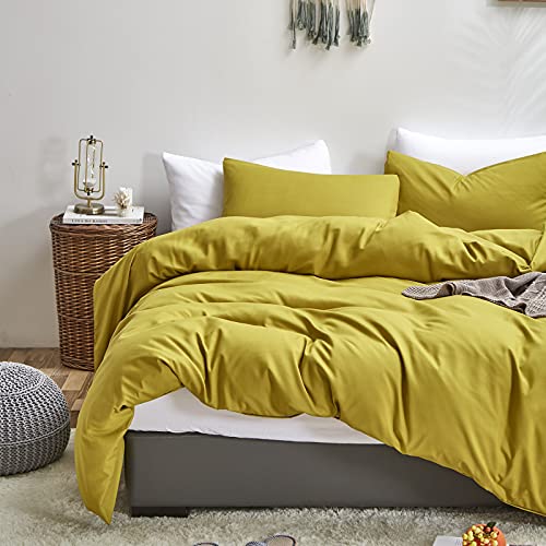 Clothknow Moss Yellow Comforter Set Queen Chartreuse Bedding Comforter Sets Queen Yellow Comforter Women Girls Bedding Cotton Yellow Green Comforter 3Pcs Green Bedding Comforter Sets #TOP5