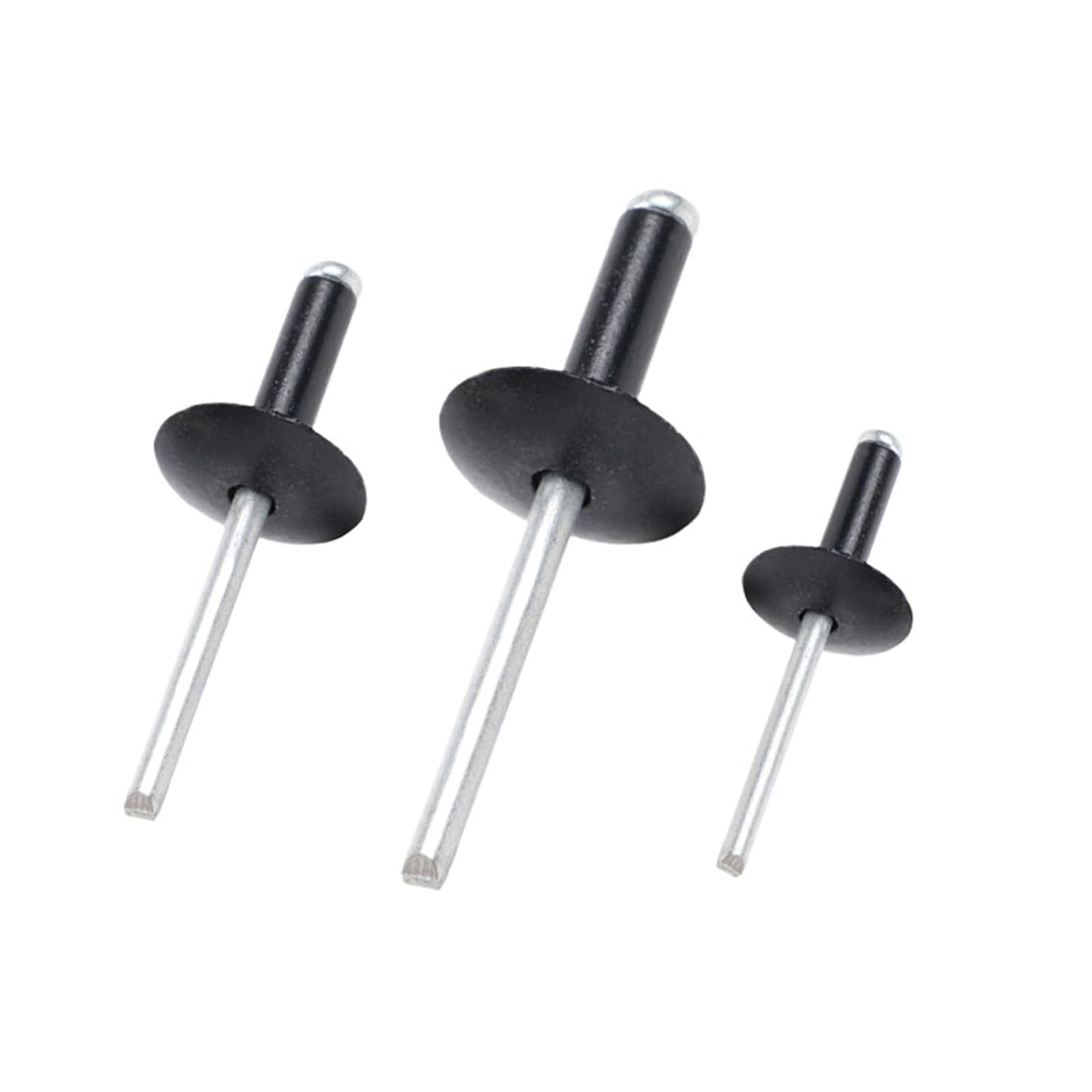 500 sztuk czarnego aluminium z dużym łbem kołnierzowym zestaw do mocowania nitów zrywalnych(4.8x10x16mm)