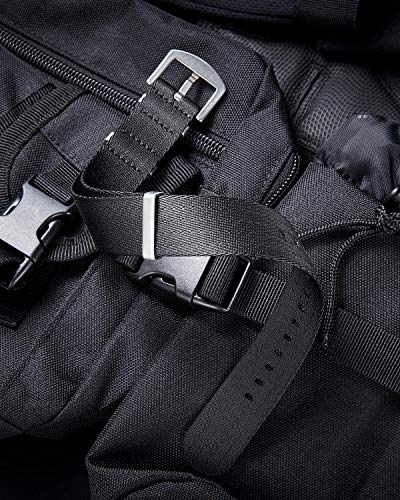 Image of BINLUN Nylon Watch Band Thick G10 Premium Ballistic Nylon Multicolor Replacement Watch Straps with Silver /Black Stainless Steel Buckle for Men Women 18mm 20mm 22mm 24mm