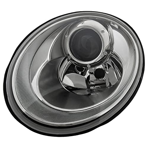 Diederichs Phare principal avant gauche H7/H7 pour VW New Beetle (9C1/1C1/1Y7) 2005-2011, blanc, plastique, certifié E, avec servomoteur pour LWR