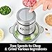 Kitchen in the box Mini Food Processor, Electric Meat Grinder & Food Chopper with 400W Powerful Veggie Chopper-One 3 Cup Bowl & S Blades for Meat/Fish/Vegetable/Baby Food