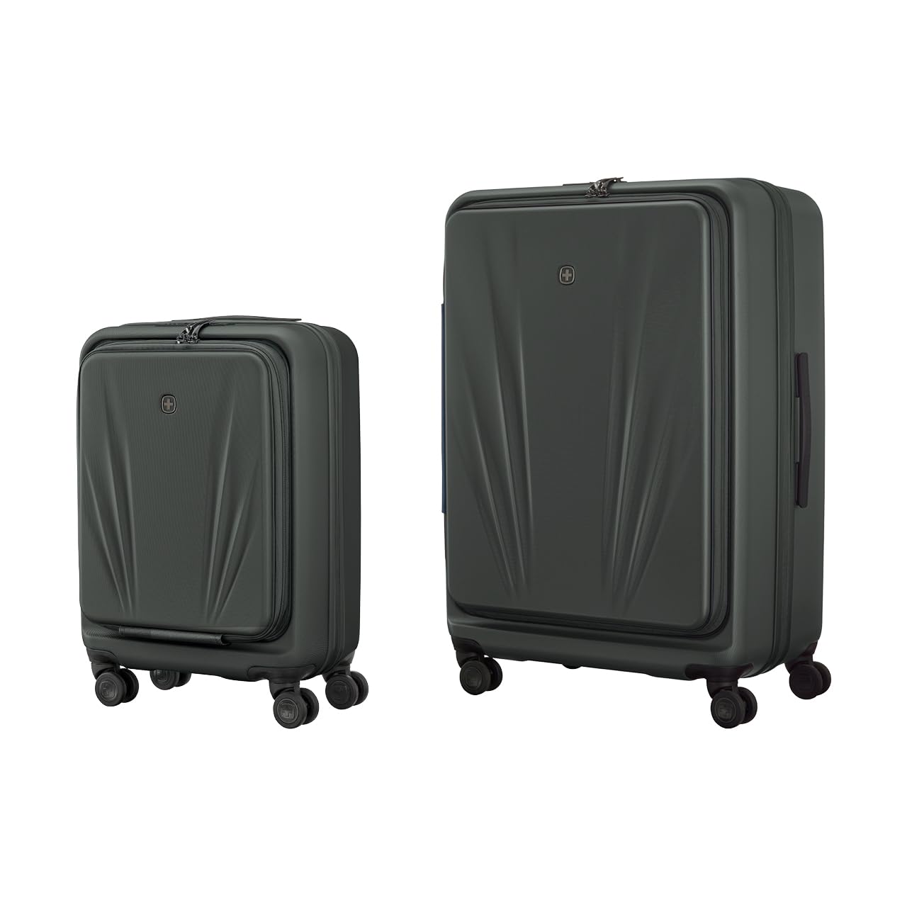 WENGER Skyon, zestaw 2 walizek twardych (S/L), 4 podwójne kółka, 103 (120) l, zamek TSA, antracytowy, 653565