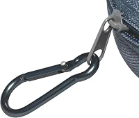 Uvex Brillenetui - Textiletui - Hartschalen - Etui mit Karabinerhaken - grau – Ansicht 3