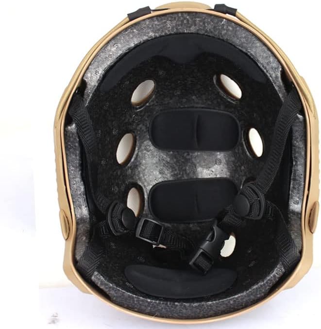 Miniatura 4 de Casco táctico PJ para Airsoft y Paintball con soporte para gafas de visión nocturna (NVG) y carril lateral