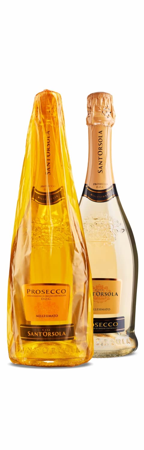 Sant'Orsola Luxury Spritz - Aperitivo de 25 de sabor equilibrado +Glera Proseco D.O.C. Millesimato Extra Dry + Tapón + Medidor