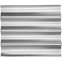 Baking Pan, Stainless Steel Baguette Pan, for Bread Loaves BakingFour slots