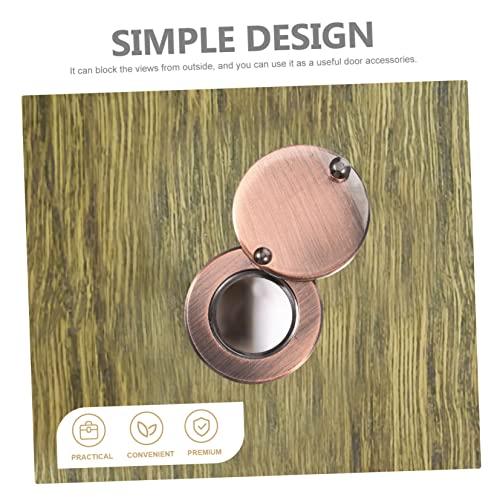 Tofficu Cubierta Protectora para Mirilla de Puerta, Trabajo Fino, Cubierta de Visor de Puerta de Seguridad para Mayor Seguridad y Privacidad miniatura 3