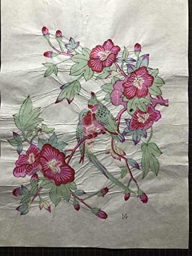 Folk xilografia Capodanno immagini (100%) fiori finestra (carta tagliata) 8