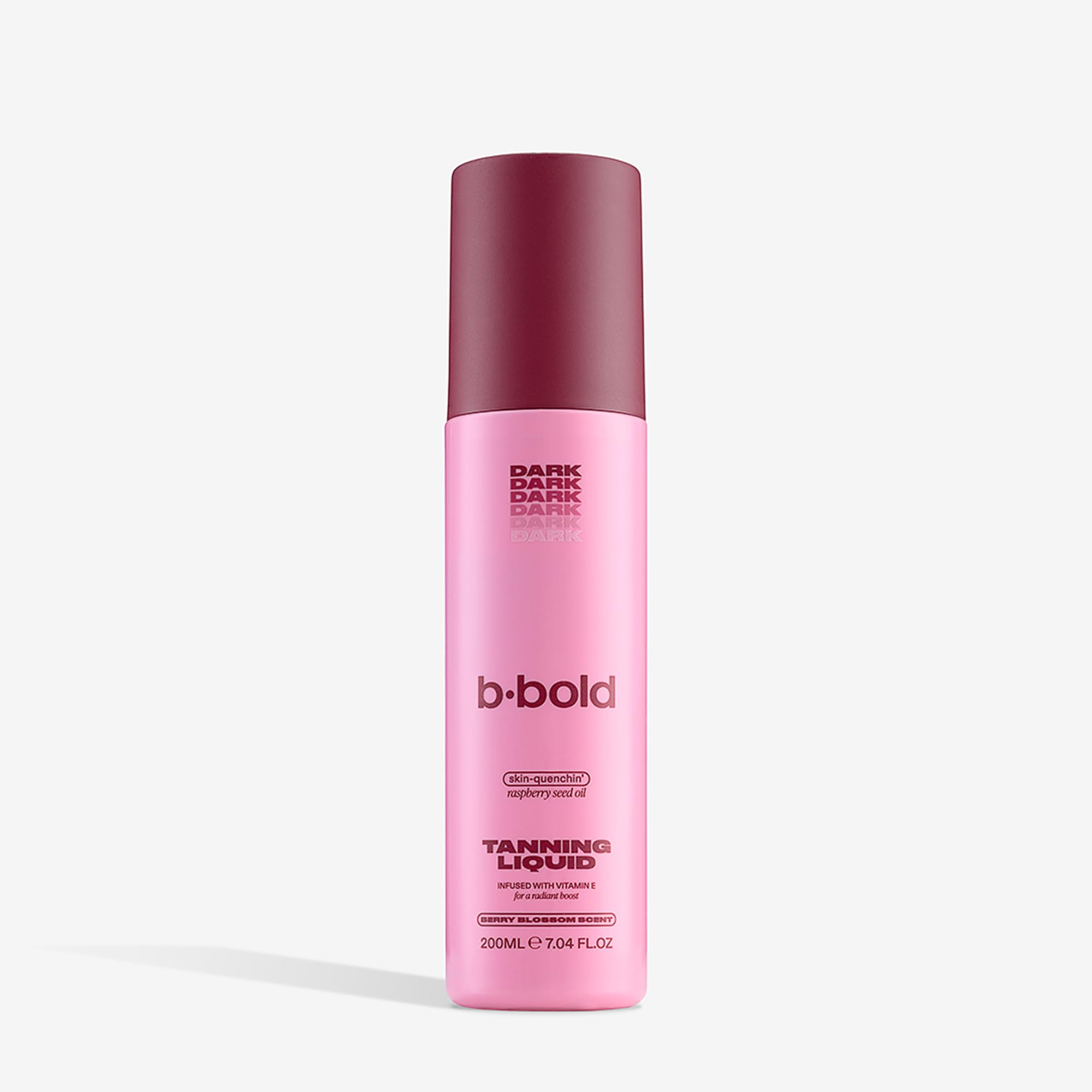 B·BOLD Fake Tan Liquid 200ml – Hydrating Self Tanning Liquid with Raspberry Seed Oil and Vitamin E. Fast-Drying, Matte Finish (dark)