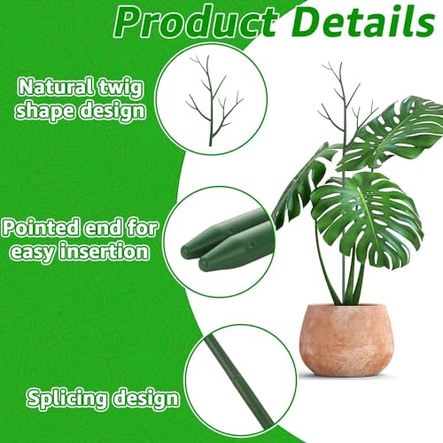 KAHEIGN 6Pcs Detachable Twig Plant Support Stakes - Image 2