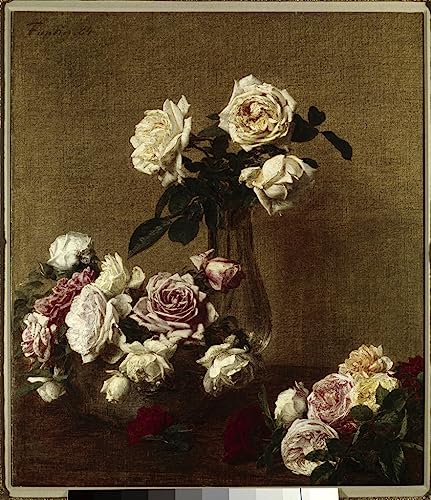 Peinture murale les roses Henri Fantin-Latour une touche poetique pour le salon