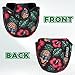 VIXYN Mallet Putter Cover - Cool Mallet Putter Headcover - Magnetic Fleeced Lined Head Covers to Protect Your Golf Clubs (Flamingo)(Pineapple Skull)