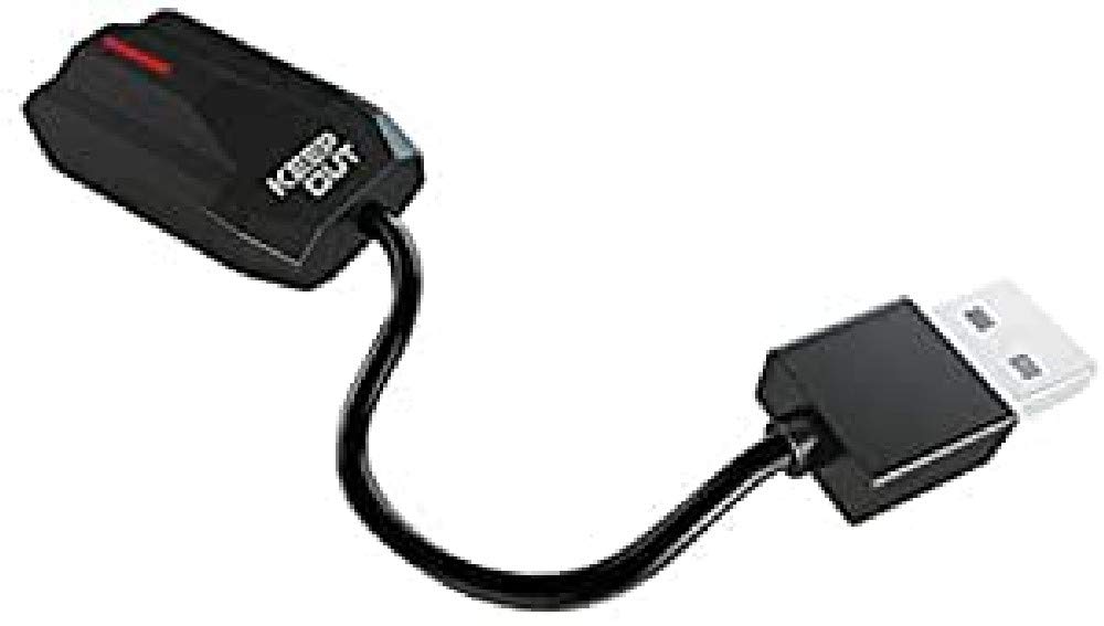 Keep Out Gaming HXADAP - Tarjeta de Sonido 7.1, Color Negro