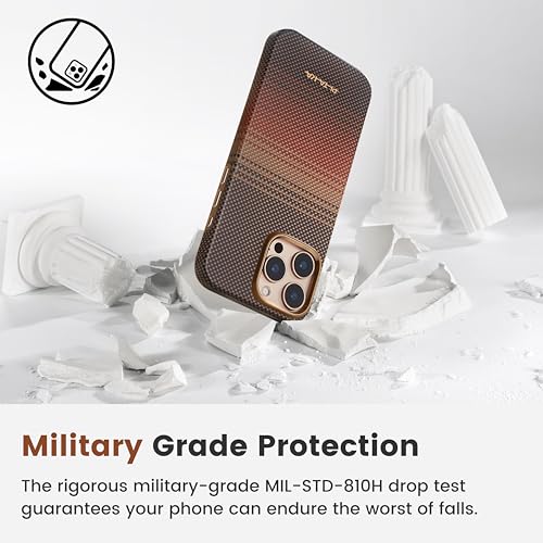 Image of pitaka for iPhone 16 Pro Max Case 6.3 inch, Refined Protection, Premium, Sunset