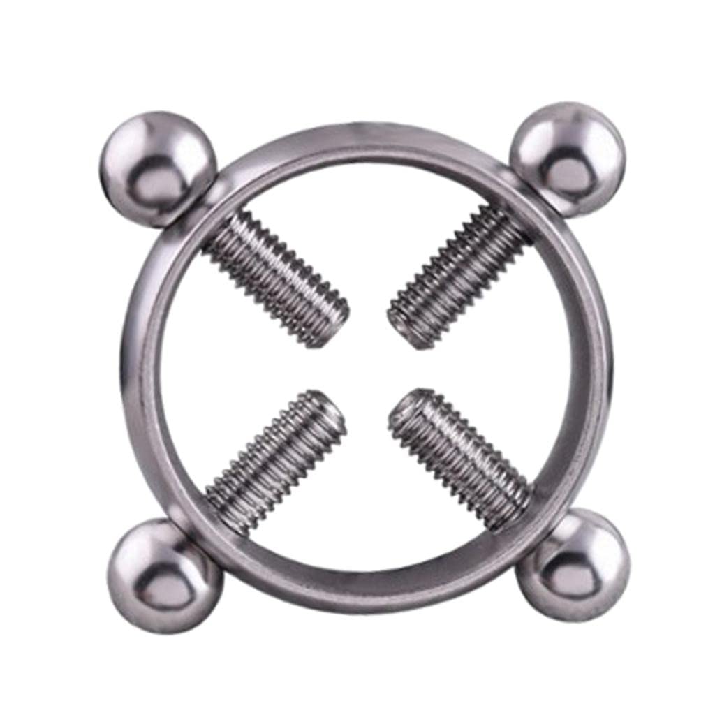 BNF® Stainless Steel Screw Adjustable Shield Ring Clamp Jewelry Silver-Health & Beauty - Health Care - Sexual Wellness - Fantasy, Fetish & Accessories-image-8