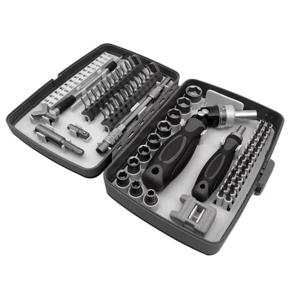 1 Set Set di Cacciaviti A Cricchetto 68 In 1 Set di Occhiali per Manutenzione Domestica Telefono Cellulare Set di Smontaggio Computer Set di Cacciaviti Magnetici