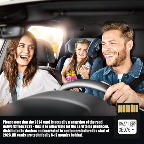 Cartão SD de navegação 2024 compatível com Toyota 4 Runner RAV4 Camry Tundra Highlander Prius, mapa