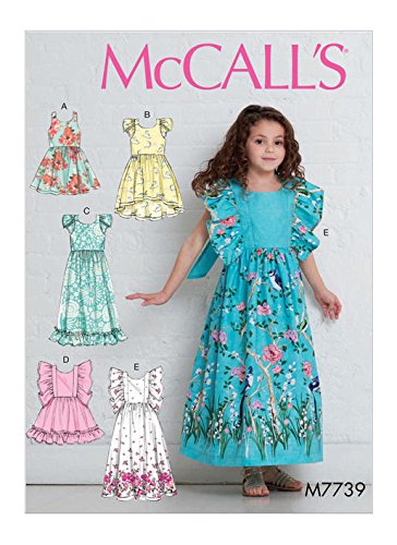 McCall's PatternsChildren's/Girls' Dresses Sewing Pattern, CL (6-7-8), Multicolor