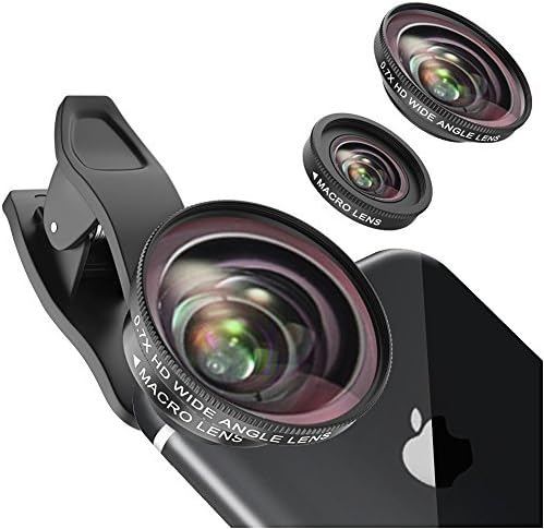 Phone Camera Lens Cell Phone Camera Lens 2-in-1 Kit 12X Macro Lens