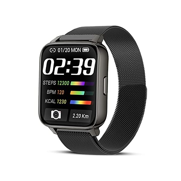Smart Watch for Android Phones and iOS, Fitness Tracker with All-Day Heart Rate Monitor, Sleep Tracker, Message Call…