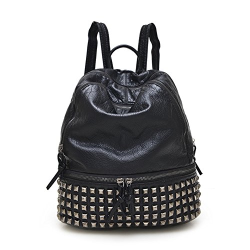 Sac à bandoulière campus rétro pour femme avec rivets décoratifs