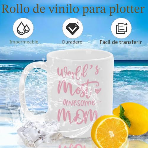 Miniatura 4 de Vinilo Adhesivo Rosa- 30,5 Cm X 366 Cm De Vinilo Permanente Rosa Brillante, Vinilo Rosa Para Cricut, Silhouette Cameo, La Mayoría De Las Máquinas De Corte