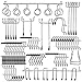 7535H Pegboard Hooks 62Pcs Organizer Assortment with Metal Hooks and 30 pcs Peg Locks