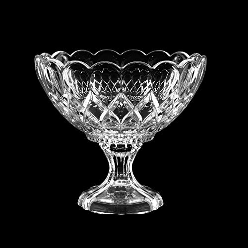 CENTRO DE MESA CRISTAL C/PÉ ANGEL 22x19cm