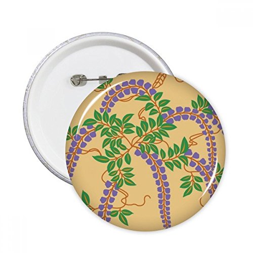 Badge bouton rond fleur pourpre XXL la solution ideale pour personnaliser une veste unie