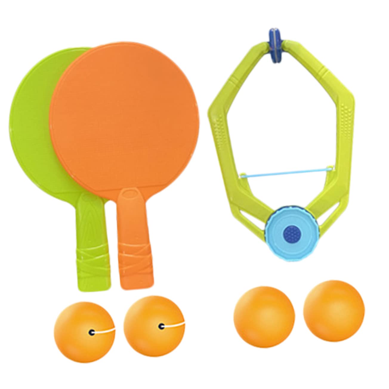 BRIGHTFUFU Boys and Girls Pong Ball Trainer Interactive Indoor Toy Sturdy and Comfortable Hangable Table Tennis Kit for Fun