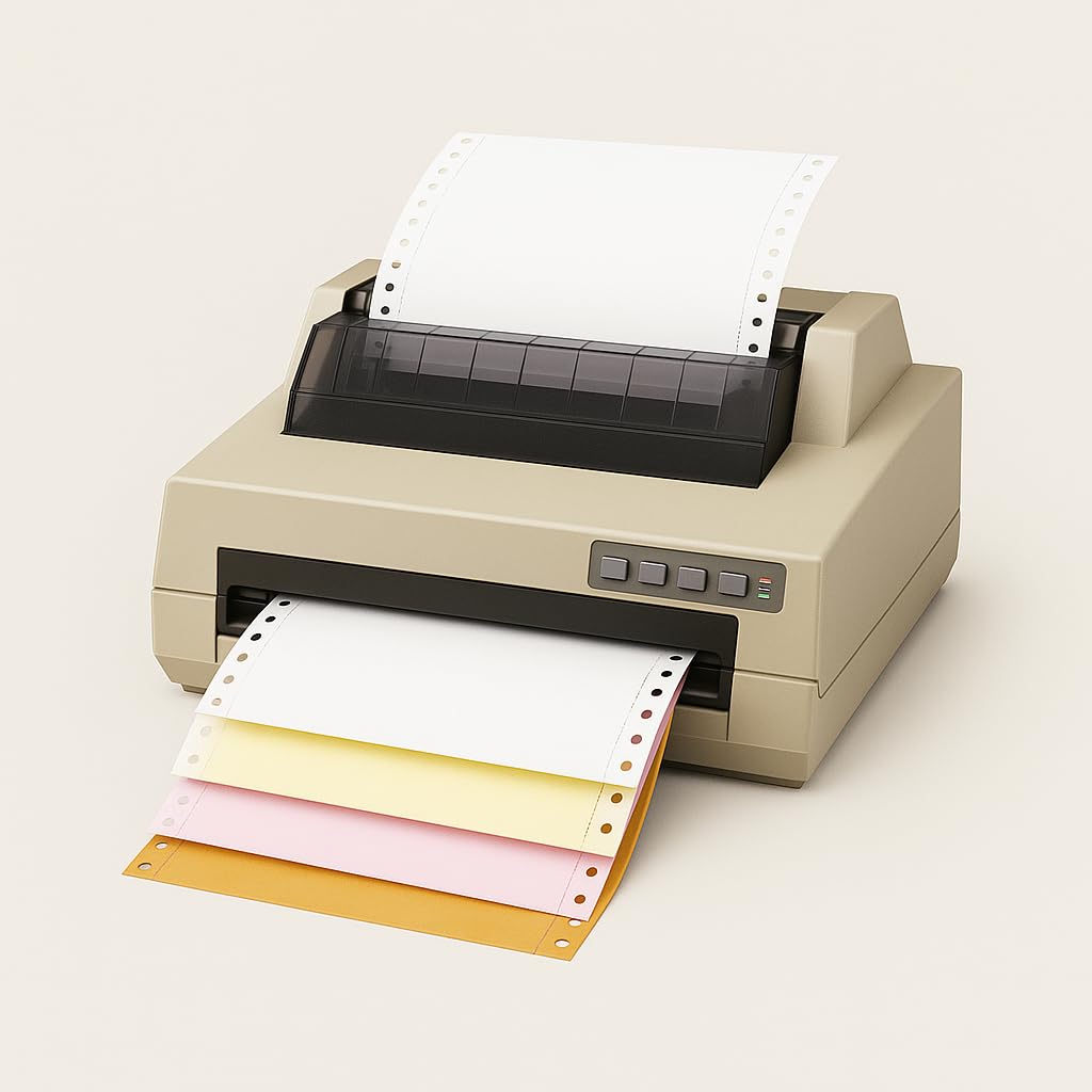Papier komputerowy bezwęglowy 9,5 x 11, pusty perforowany po lewej i prawej stronie, 6,8 kg, 4-częściowy biały/kanarek/różowy/złoty (900 zestawów) - wyprodukowano w USA 91194
