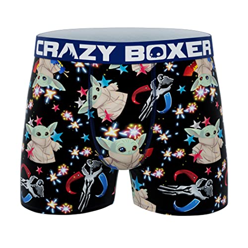 CRAZYBOXER Men's Underwear The Mandalorian Breathable Anti Slip Waistband Premium Boxer Brief