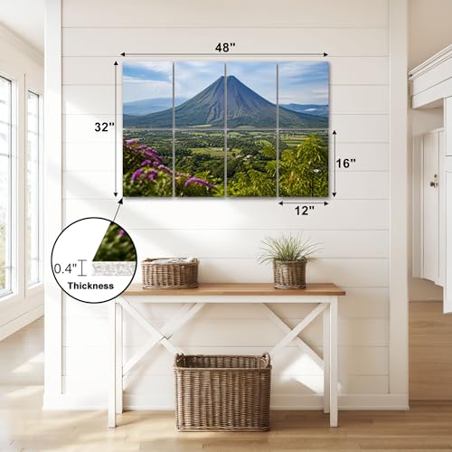 8 Pack Paneles Acústicos Decorativos de Lava Cerro Verde, Paneles Absorbentes de Sonido Autoadhesivos 48"x32" para Estudios de Grabación en Casa miniatura 2