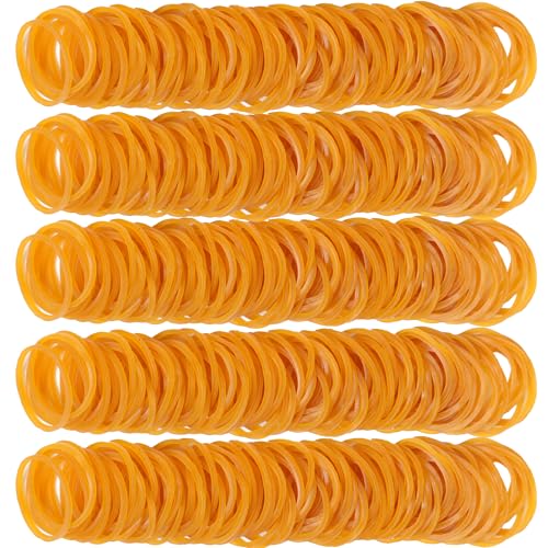 AMUU Gummibänder, 600 Stück, Größe 25 mm, kleines Gummiband für Bürobedarf, Schule, Zuhause, elastisches Band