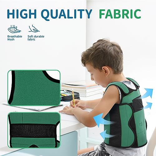 OUTREE Weighted Vest for Kids with Sensory Needs (Medium, Ages 5-7), Compression Vest for Kids with ADHD and Autism, Weighted Vest Including 6 Removable Weights, Breathable Mesh Design (Green) - Image 3