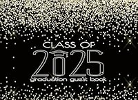 Class of 2022 Graduation Guest Book: Gold Black Glitter Sign In & Foto Album I For Well Wishes, Memories & Keepsake with Gift Log I From Proud Senior Mom & Dad I School Color Party Supplies & Decor B09LGLM2ZG Book Cover