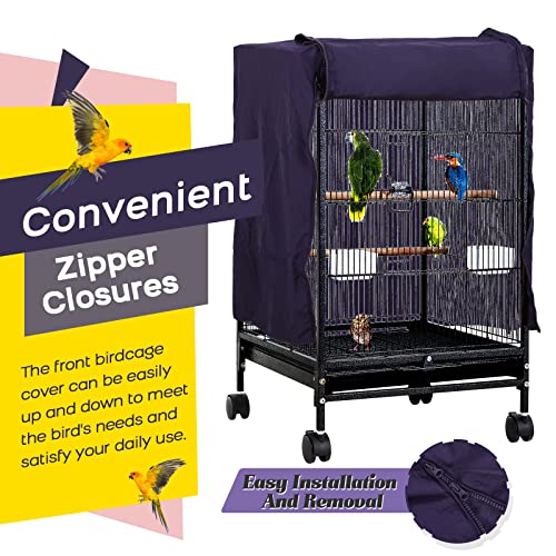 Image of QBLEEV Bird Cage Covers, Breathable Blackout Birdcage Covers for Night