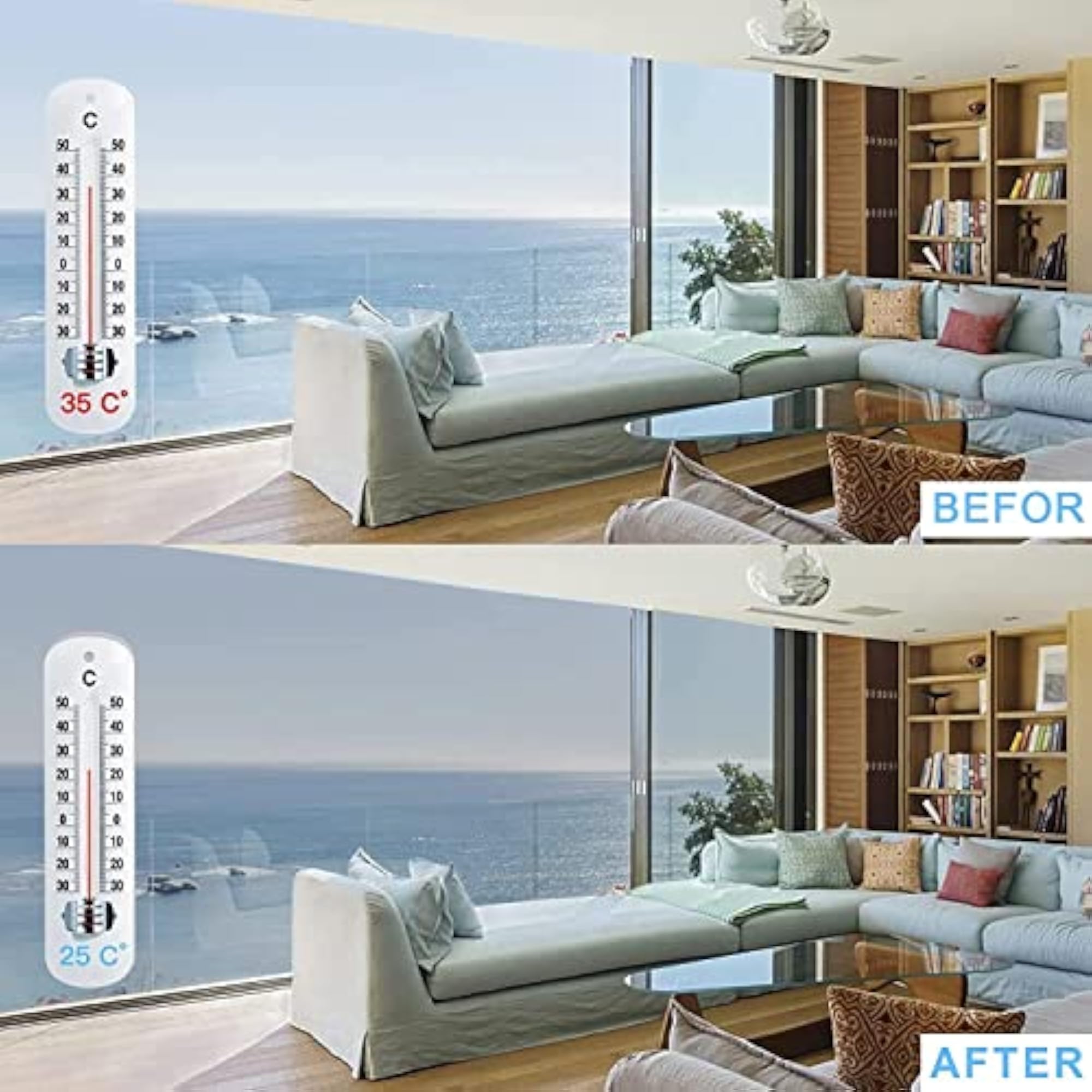 One Way Daytime Window Tint Anti UV Heat Control