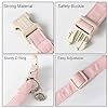DOGWONG Cotton Hemp Pink Dog Collar Adjustable Soft Natural Fabric Pet Collar Cute Wedding Puppy Necklace for Small Medium Large Dogs #2